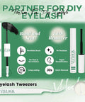 Enchantress Lash Clusters Kit For DIY Lash Extensions, Waterproof And Long-Lasting, tools and instructions displayed