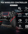 Wireless PS4 Controller For PS4 Pro Slim And Windows PC With 3.5mm Audio Jack Touch Pad Six Axis Motion Control Ergonomic Design