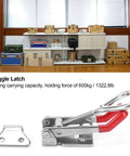 Heavy Duty Stainless Steel Toggle Latch With Adjustable Clamping Force For Garage Gear And Decor Setup Holds Up To 1323 Pounds Like A Boss, 600kg latch
