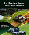 One Plus Robotic Lawn Mower With Wire Free RTK And Vision Navigation, 3-in-1 tech, airflow lift, mow & mulch, side discharge