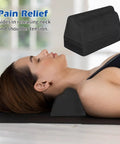Neck And Shoulder Relaxer Cervical Traction Pillow For At Home Spine Alignment And Neck Pain Relief Neck Stretcher Device With Massager Block For Gentle Cervical Traction And Posture Support, EVA foam, home use