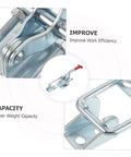Heavy Duty Toggle Latch Clamp With Quick Release Draw Latch 2183lbs Holding Capacity Tough As Nails Galvanized Iron Corrosion Resistant Ideal For Tool Boxes Smoker Lids Draw Chests And More close-up