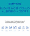413CBN Replacement Filter For Whole House Air Purifiers MERV 13 Carbon For Allergy And Odor Reduction 16x25x4 infographic
