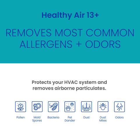 413CBN Replacement Filter For Whole House Air Purifiers MERV 13 Carbon For Allergy And Odor Reduction 16x25x4 infographic