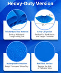 Heavy Duty Disposable Shoe Covers Extra Large 6.7 By 17.7 Inches Thick 0.3 Oz Waterproof Non Slip Booties details
