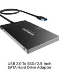 Usb 3.0 To 2.5 Inch Sata Drive Adapter Cable For Ssd And Hdd With Uasp Plug And Play Usb Powered External Converter For Laptop Storage 2.5 Inch Sata I II III Ssd Or Hdd Not For 3.5 Inch Or Nvme, black SATA adapter with USB cable