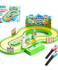 Table Top Running Race Game Toy With Multipurpose Track Motion For Kids And Fam Two Player Interactive Party Game Wireless Design Green A Tabletop Friendly For Easy Setup And Fam Game Night Favorite, green plastic track with two wristbands