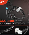 Fresh Solid Front Axle ABS Wheel Speed Sensors Left And Right Pair - close-up view of connectors and durable materials.