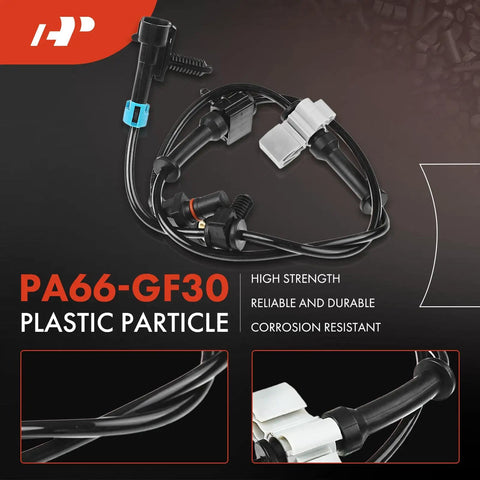 Fresh Solid Front Axle ABS Wheel Speed Sensors Left And Right Pair - close-up view of connectors and durable materials.