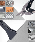 Sheet metal tools for various materials: Beast Workhorse Heavy Duty 6 Piece Sheet Metal Tools Set with 3 Hand Seamers and 3 Aviation Tin Snips