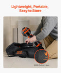 VEVOR seam setter tool two-pack with 6-inch vacuum suction cups in orange/black for countertop seam joining, in black carrying bag