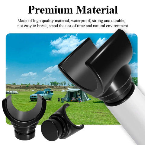 4 Pcs 4757 4301 Pop Up Camper Bed Support Clasp Kit for tent poles with focus on clasp material and camping setup