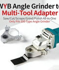 Swap Bench Tools With This Badass Angle Grinder To Multitool Adapter Set Crafted From Rock Solid Carbon Steel with locking mechanism.