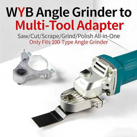 Swap Bench Tools With This Badass Angle Grinder To Multitool Adapter Set Crafted From Rock Solid Carbon Steel with locking mechanism.