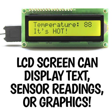 Code Ready Kids Coding Kit For Ages Eight To Twelve With 100 Plus Free Code And STEM Projects, Hands On Learning With C Plus Plus Programming, Fun Coding Games For Tweens, Great Gift For Techy Teens Of All Genders. LCD screen display text.