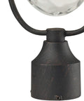 Base detail of Searsport 15 Inch Outdoor Post Light With Weathered Charcoal Finish One Light Post Mount Durable Cast Aluminum