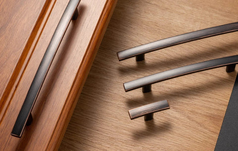 10 Pack 3 Inch Oil Rubbed Bronze Kitchen Cabinet Pulls With Smooth Rounded Edges Durable Solid Metal Hardware On Wood Surface