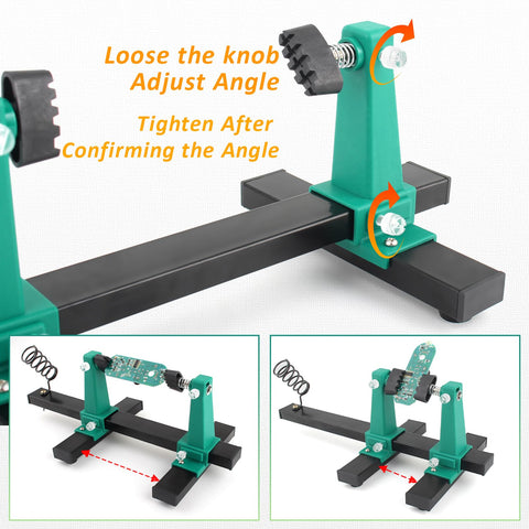 Green Adjustable PCB Holder Soldering Clamp For Circuit Board Helping Hand Soldering Tool Holder Motherboard Frame Stand