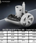 Beefed-Up Tune-Up Kit With Three-Pack 48-232 Wide Trax Tires For Polaris Pool Cleaner 3900 Sport P39 And 480 Refurb Kit