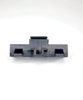 Front view of 3D-printed replacement hinge for Keter Factor Apex Storage Unit, part DX463, made from durable PETG material.