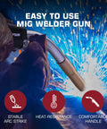 Check Out This Awesome 10ft 250A MIG Welding Gun With Euro Connection, showcasing stable arc strike and heat-resistant design.