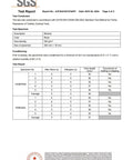 SGS test report for Fireproof Welding Blanket 40x40 Inch Carbon Felt Soldering Mat showing flame resistance results.