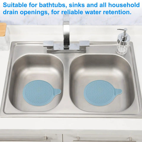 M METERXITY 2-Pack 5.9 in Silicone Tub Stopper, Bathtub Drain Stopper in kitchen sink, ideal for effective water retention.