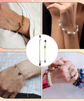 Two Pack Bracelet Helper Tools Set Portable One Handed Jewelry Clasp Helper With Hooks In 7.87 Inch And 6.3 Inch Easy To Use Fastening Aid