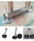 Adjustable Furniture Legs Four Pack Featuring M8 To M16 Threads Swivel Leveling Feet And Round Antislip Cushion Bottom for furniture stability.