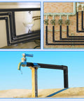 10 Pack Insulation Foam Tubes With Elbow For Outdoor Water Pipes 0.86 Inch Inner Diameter Black Pipe Wrap Freeze Protection Covers No Freeze Drama This Winter used on various pipe setups indoors and outdoors.