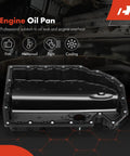 Lower Engine Oil Pan Sump with Drain Plug for Audi A3 S3 TT and Volkswagen Golf GTI Alltrack SportWagen 2015-2019 1.8L 2.0L Turbo