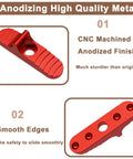 Enhanced Slide Safety Upgrade for Mossberg Shotguns 500 590 835 930 935 Shockwave hard anodized aluminum red finish detail
