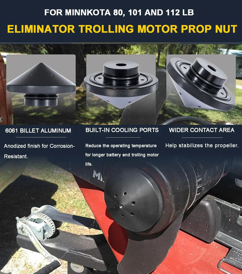 Weedless Wedge 2 Prop With Eliminator Nut For Minn Kota 112 Lb Thrust Trolling Motors 4 1 2 Inch Diam Fits Ulterra Fortrex Terrova Riptide Ultrex 112 Models 1865023