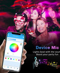 Ultra Long 130 Ft Bluetooth LED Strip Lights With RGB Color Changing Music Sync App Control party scene with phone app