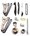 Premium Timing Chain Camshaft Adjuster Kit For Benz CLS500 E550 GLE500 With M278 V8 4.7L Turbo Engine And High Strength Alloy Build For Long Lasting Durability And Smooth Performance., timing chain kit with alloy guides, chains, gears, and tensioners for M278 engine repair