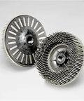 Scotch-Brite Bristle Disc BD-ZB Four And One Half Inch By Five Eighth Inch 11 Internal Threaded Attachment Grit 120 displayed