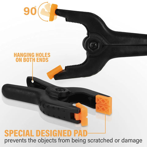 3.5 Inch Heavy Duty Nylon Spring Clamps Pack Of 10 For Backdrops Pool Covers Photography And Home Improvement Durable Plastic Clips