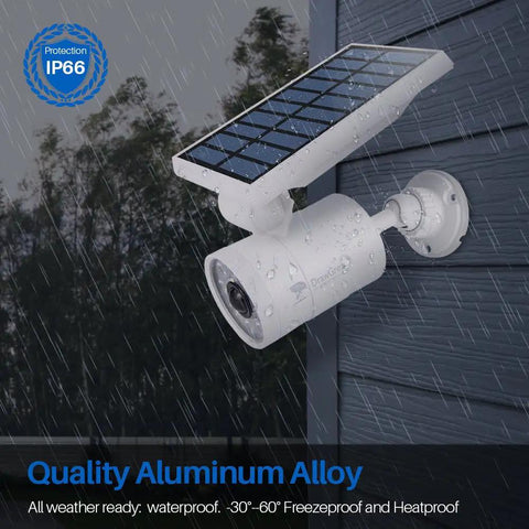 No Fuss Solar Motion Lights Waterproof Metal Body Outdoor Security Flood Lights With PIR Motion Sensor, wall mount