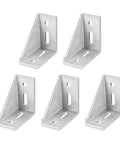 5 Pack Inside Corner Brackets Gusset 77x77x36mm For 4040 And 4080 Aluminum Extrusion Rails Beefy Right Angle Connectors