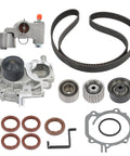 Premium Heavy Duty Timing Belt Kit With Water Pump For Subaru Impreza Forester Legacy Outback 2006 To 2012 Full Engine Timing Replacement Set With Hydraulic Combo Tensioner Idler Pulleys To Save Serious Bucks And Stay On The Long Run. timing belt kit with water pump, tensioner, pulleys, and seals