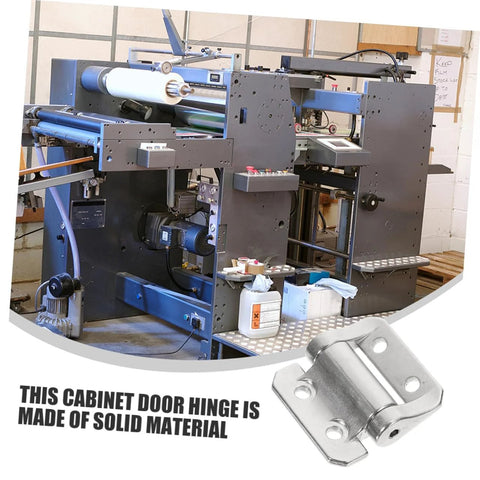 SOLUSTRE nickel damping cabinet hinge; zinc alloy steel hardware for cabinet doors, close-up view