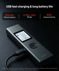 Compact Rechargeable Digital Laser Distance Meter With Backlit Display Delivers Quick 0.2 Second Measurements And Pinpoint One Sixteenth Inch Accuracy Up To 131 Feet One Button Operation Pocket Friendly Dope Tool, USB charging