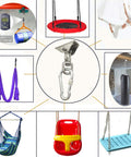 Heavy Duty 1000 Lb Hanging Hardware Kit With 360 Degree Rotating Hooks For Swing Yoga Gym Playground And Punching Bags Ultra Durable Stainless Steel Mounting Kit With Easy Bolt Screw Installation