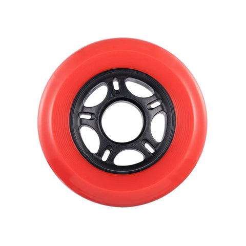 VXT500 Inline Skate Wheels 80mm By 24mm Urethane Replacement Pack For Indoor And Outdoor Skating, Smooth Roll, Durable Four Pack