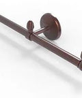 Monte Carlo Collection Two Arm Guest Towel Holder In Antique Copper Finish, Solid Brass Wall Mount For Bathroom Decor, side view