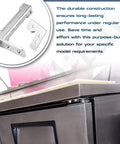 Installed Refrigerator Door Hinge Cartridge Kit Right Hand Fit For True QA TSSU TUC And TWT Series Models with screws.