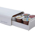 Single Serve Coffee Pod Drawer Organizer Holds 12 To 14 Pods Black Finish Measures 5 Inches Deep By 12.75 Inches Wide By 2.25 Inches High