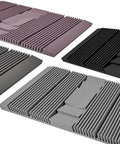 Various Premium Thick Acoustic Panels 2-Pack Soundproof Foam Tiles in gray and other colors for echo control and noise reduction.
