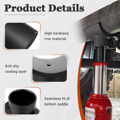 Universal Bottle Jack Adapter Lifting Saddle For Dana 60 70 80 Axles Heavy Duty Hydraulic Lift Block For Three And Four Inch Tubes Rig Ready No Sweat Build Upgrade For Your 4x4 Truck