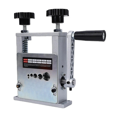 Hyuduo Drill Powered Wire Stripper 6 Hole Electric Cable Stripping Tool Adjustable Manual Wire Stripper close-up view